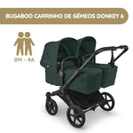 Bugaboo Donkey 6 Carrinho de Gémeos - Fern Green