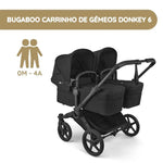 Bugaboo Donkey 6 Carrinho de Gémeos - Heritage Black