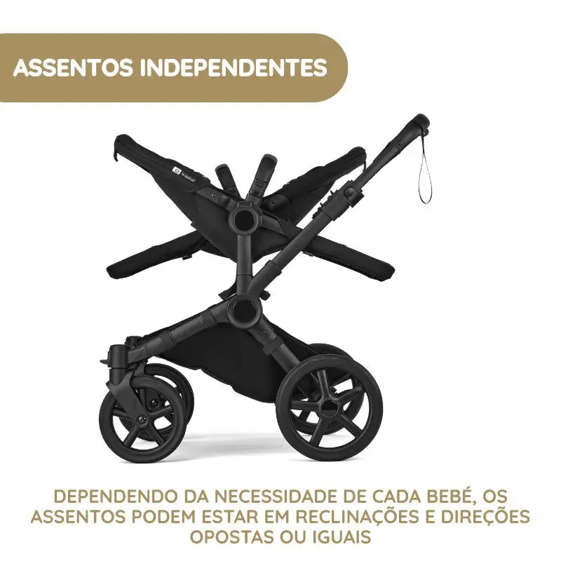 Bugaboo Donkey 6 Carrinho de Gémeos - Desert Taupe melange