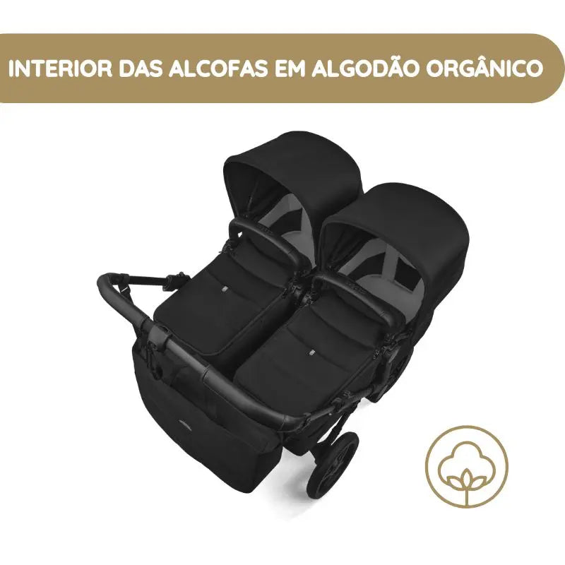 Bugaboo Donkey 6 Carrinho de Gémeos - Desert Taupe melange