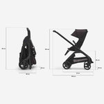 Carrinho de Bebé Dragonfly Completo da Bugaboo - Black/Misty White