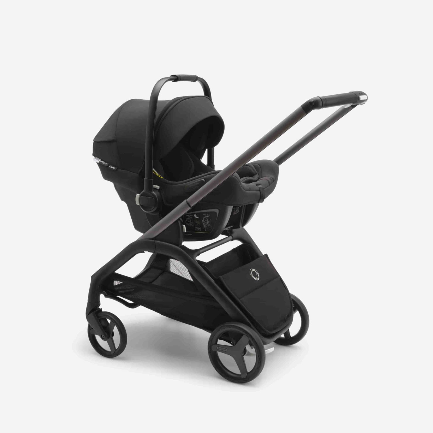 Carrinho de Bebé Dragonfly Completo da Bugaboo - Black/Misty White