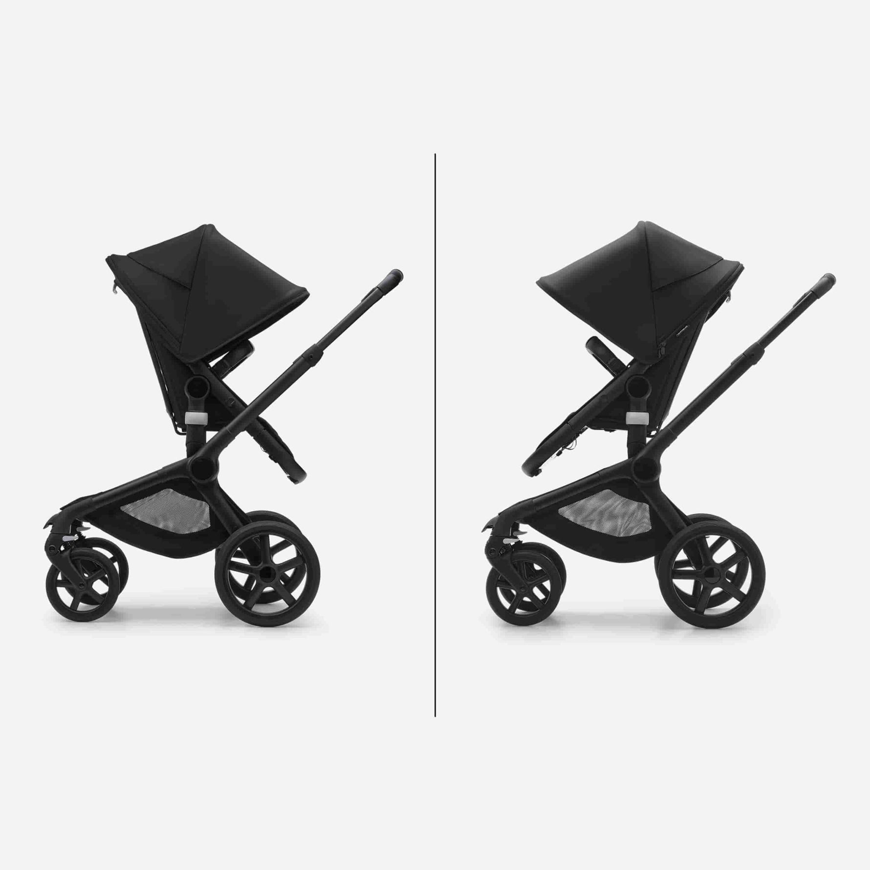 Carrinho de Bebé Fox 5 Completo da Bugaboo  - Black/Grey Melange