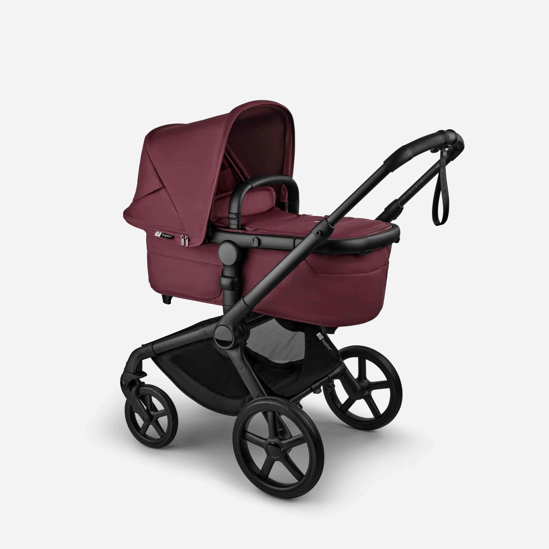 Carrinho de Bebé Bugaboo Fox 5 Renew - Negro/Vermelho Cereja
