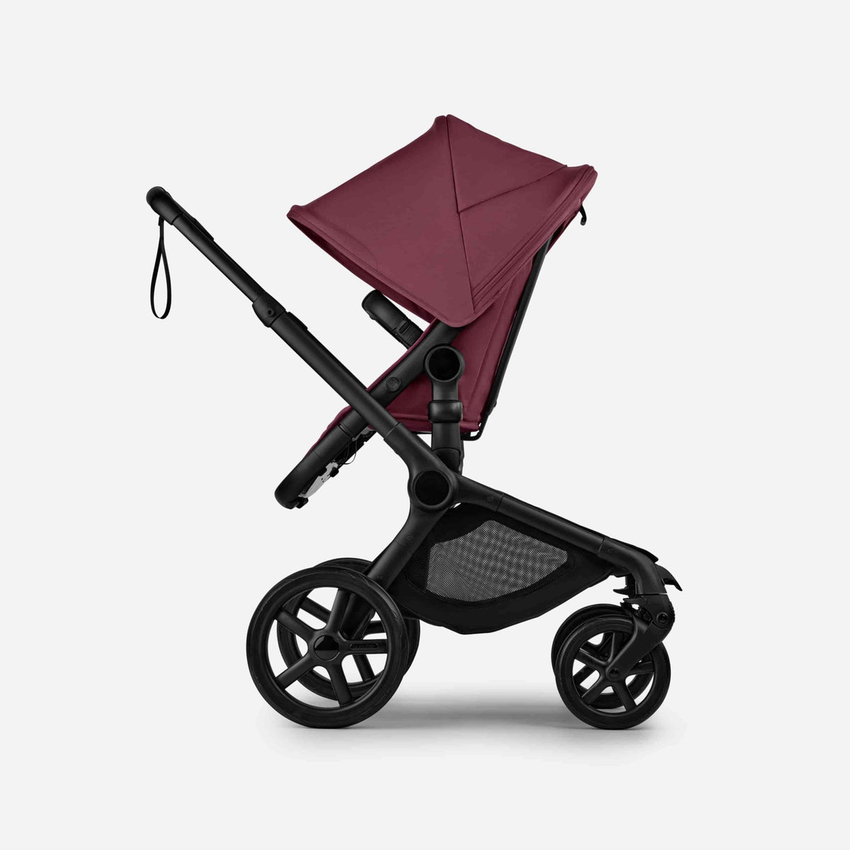 Carrinho de Bebé Bugaboo Fox 5 Renew - Negro/Vermelho Cereja