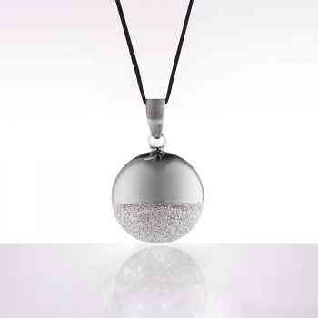Cache Coeur Bola de Grossesse "Chamador de Anjos" - Shere/Diamond powder/Black rhodium
