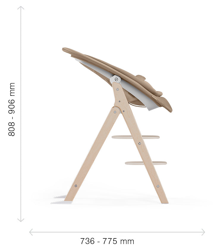 Cybex Cadeira da Papa Click & Fold 4 em 1 - Stone Blue