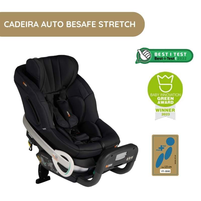 Cadeira Auto Stretch da BeSafe - Black Soft Breeze