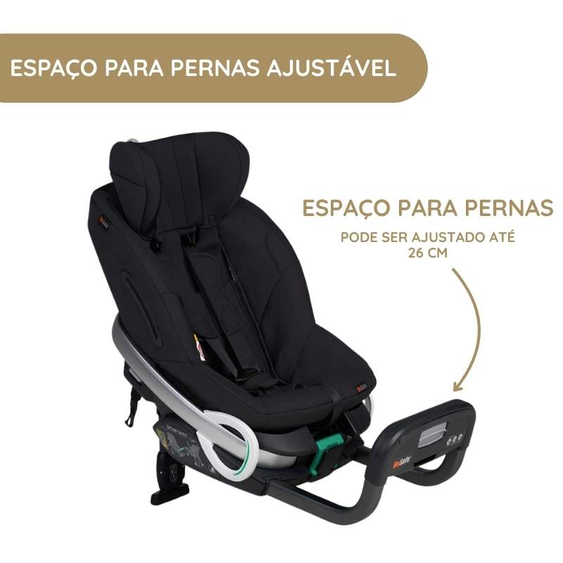 Cadeira Auto Stretch da BeSafe - Black Soft Breeze