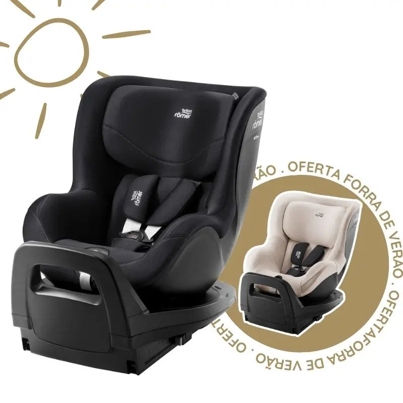 Cadeira Auto DualFix PRO M da Britax Romer - Deep Black dos 3 meses a 4 anos - CLASSIC