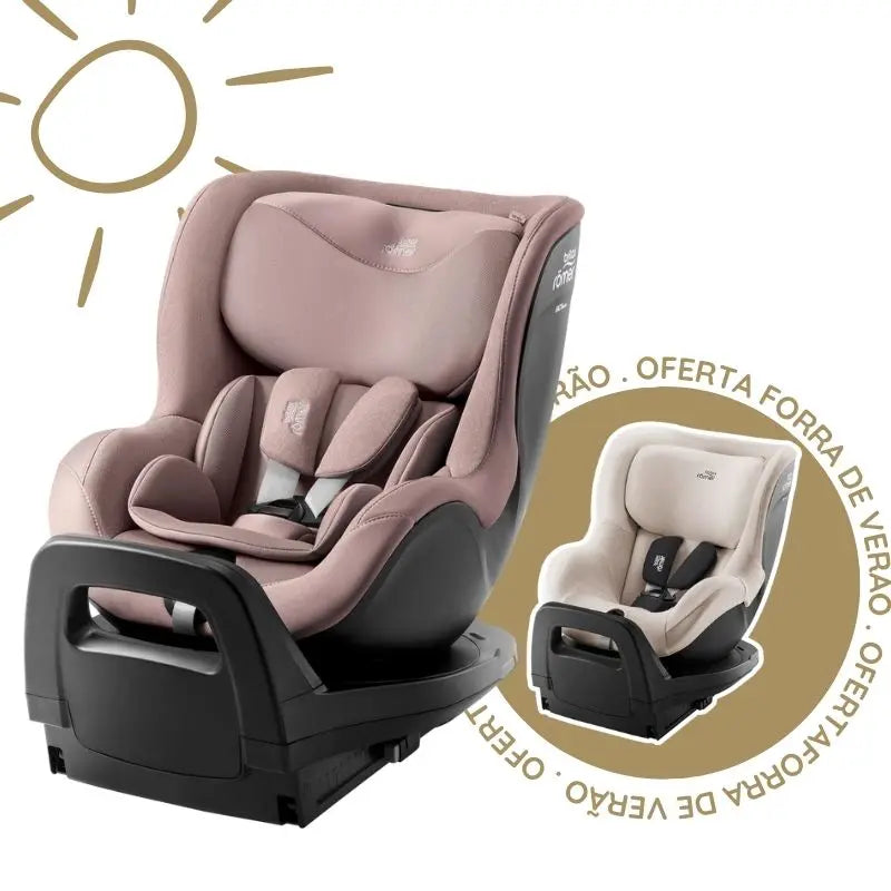 Cadeira Auto DualFix PRO M da Britax Romer - Dusty Rose dos 3 meses a 4 anos - STYLE
