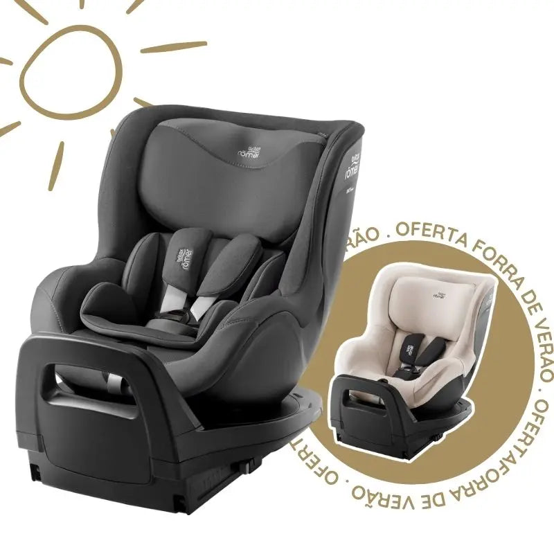 Cadeira Auto DualFix PRO M da Britax Romer - Mineral Grey dos 3 meses a 4 anos - STYLE