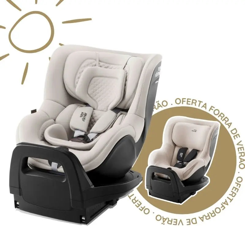 Cadeira Auto DualFix PRO M da Britax Romer  - Soft Taupe dos 3 meses a 4 anos - LUX