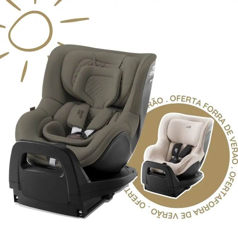 Cadeira Auto DualFix PRO M da Britax Romer - Urban Olive dos 3 meses a 4 anos - LUX