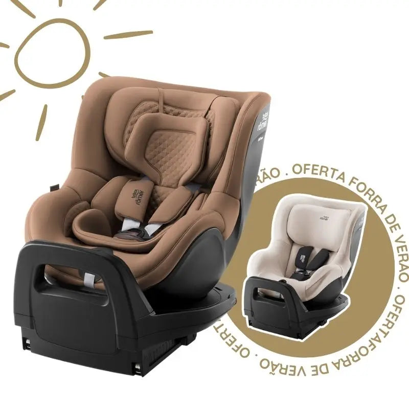 Cadeira Auto DualFix PRO M da Britax Romer - Warm Caramel dos 3 meses a 4 anos - LUX