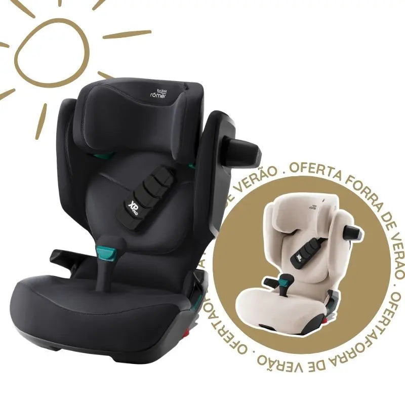 Cadeira Auto Kidfix Pro da Britax Römer - Carbon Black - Style dos 3.5 aos 12 anos