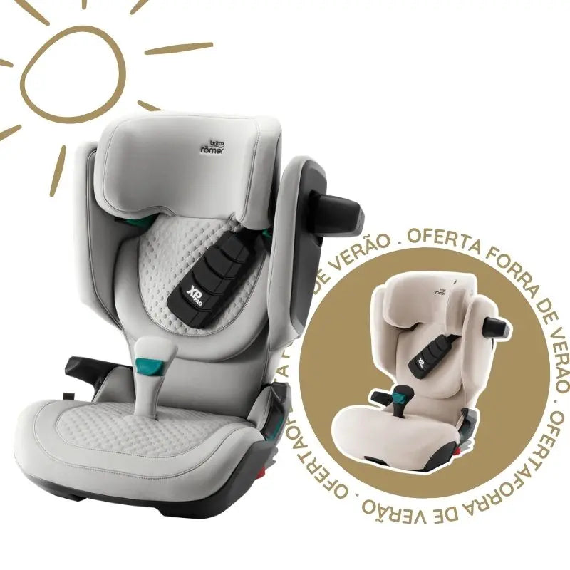 Cadeira Auto Kidfix Pro da Britax Römer - Linen Grey - Lux dos 3.5 aos 12 anos