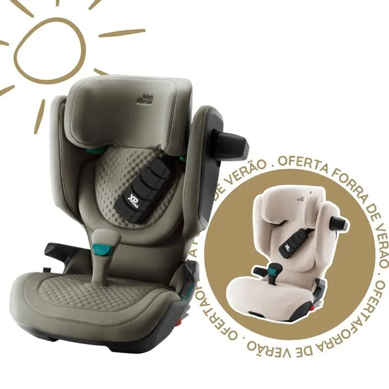 Cadeira Auto Kidfix Pro da Britax Römer - Urban Olive - Lux dos 3.5 aos 12 anos