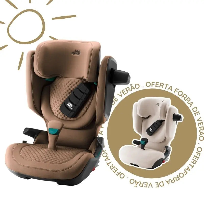 Cadeira Auto Kidfix Pro da Britax Römer - Warm Caramel - Lux dos 3.5 aos 12 anos