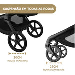 Carrinho de Bebé Bugaboo Fox 5 Renew - Negro/Forest Green