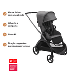 Carrinho de Bebé Dragonfly Completo da Bugaboo - Graphite/Grey Melange