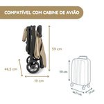 Carrinho de Bebé Compacto Quid 3 da Inglesina - Lunar Beige