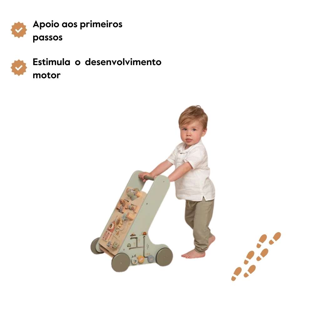 Little Dutch Multi-activity Baby Walker Little Farm FSC