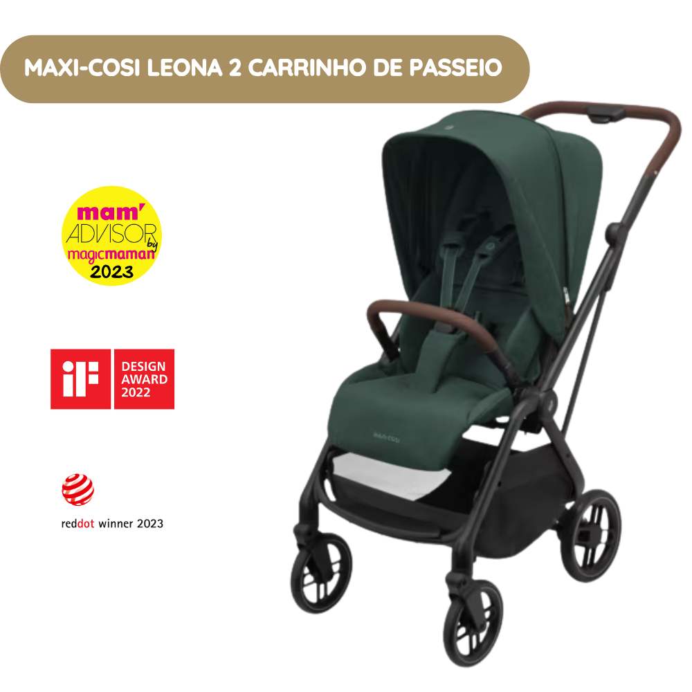 Maxi-Cosi Leona 2 Carrinho de Bebé - Twillic Green