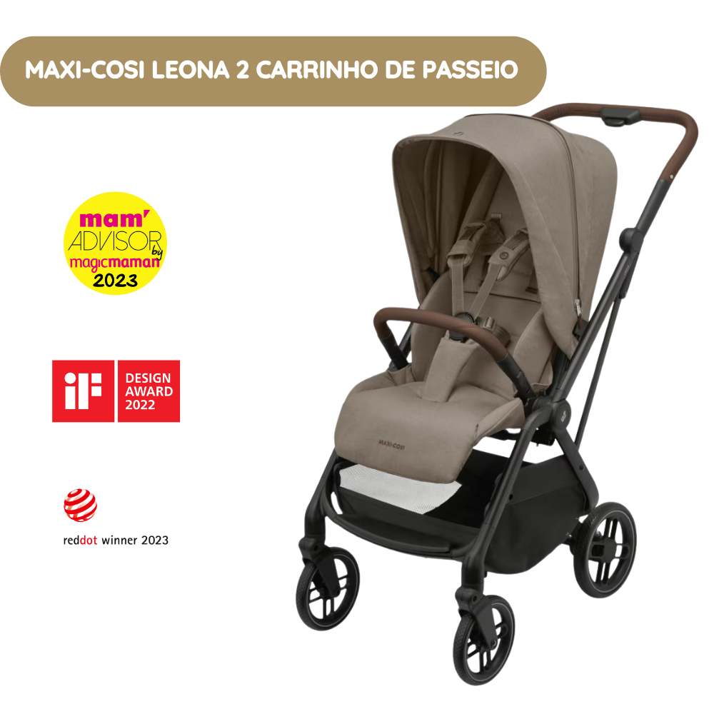 Maxi-Cosi Leona 2 Carrinho de Bebé - Twillic Truffle