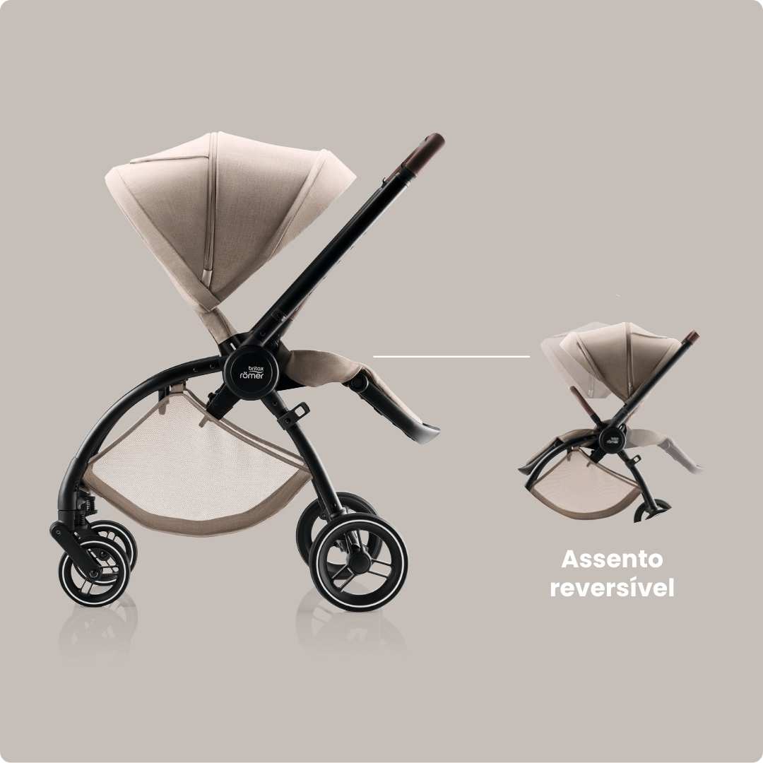 Trio Rio Carrinho de Bebé + Alcofa + Ovinho Baby-Safe Pro da Britax Römer - Style Teak