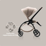 Trio Rio Carrinho de Bebé + Ovinho Baby-Safe Pro + Base Isofix Vario 5Z da Britax Römer - Style Teak
