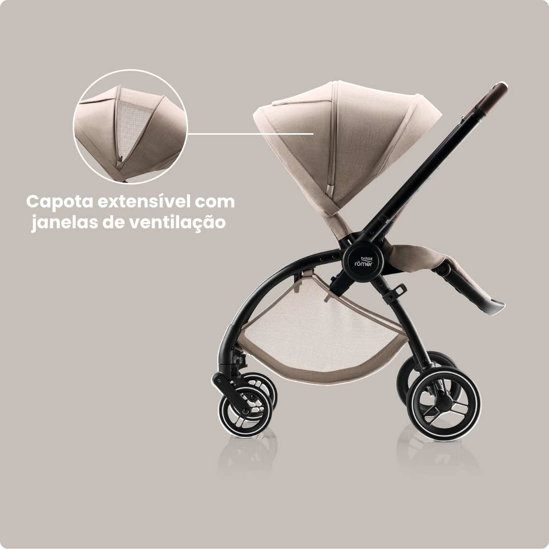 Trio Rio Carrinho de Bebé + Alcofa + Ovinho Baby-Safe Pro da Britax Römer - Style Carbon Black