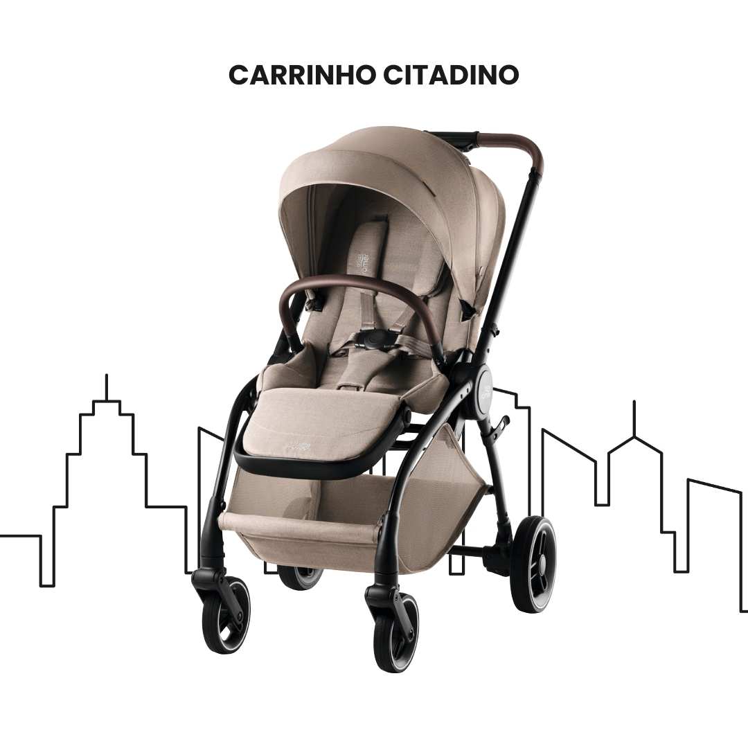 Trio Rio Carrinho de Bebé + Alcofa + Ovinho Baby-Safe Pro da Britax Römer - Style Teak