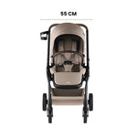 Trio Rio Carrinho de Bebé + Ovinho Baby-Safe Pro + Base Isofix Vario 5Z da Britax Römer - Style Teak