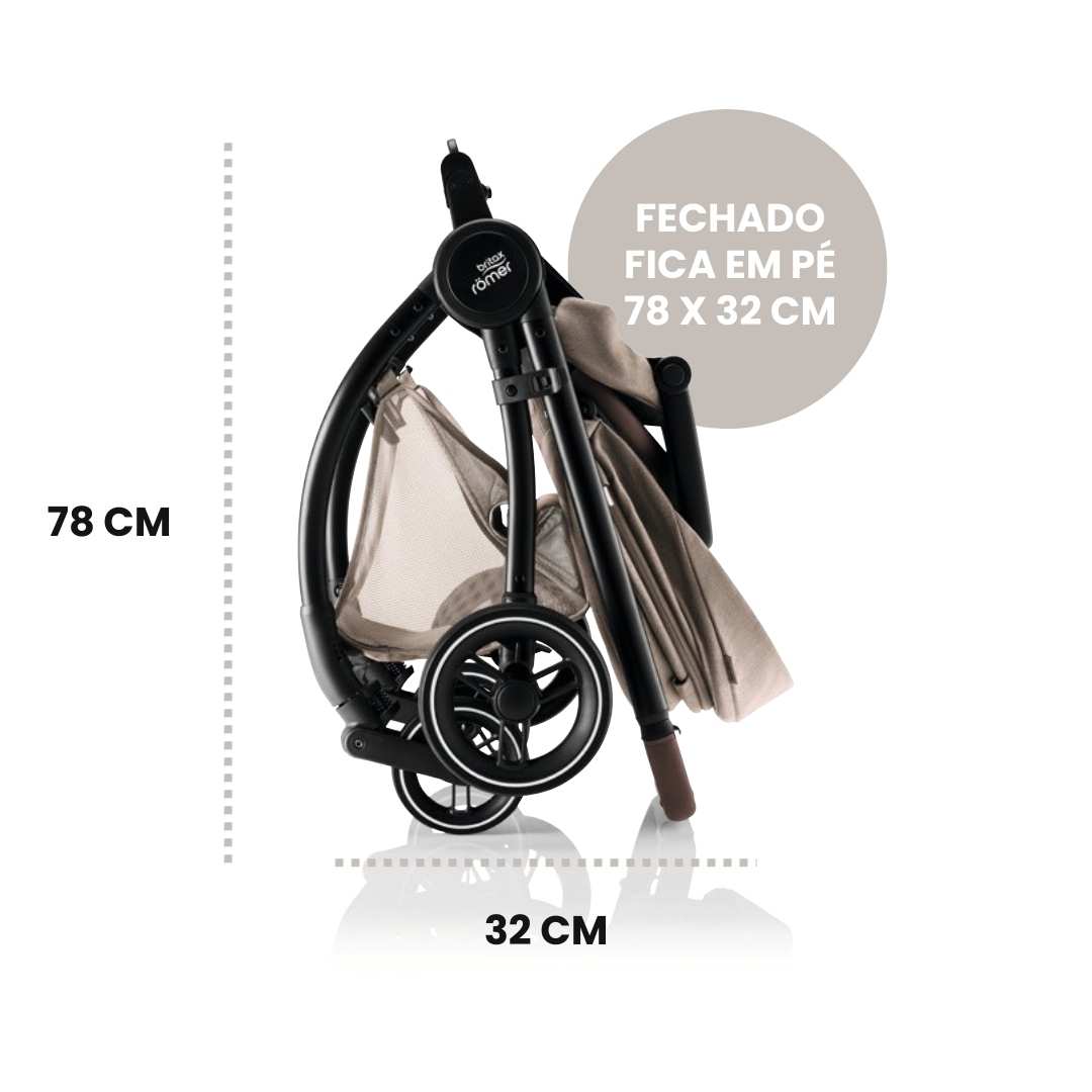 Trio Rio Carrinho de Bebé + Ovinho Baby-Safe Pro + Base Isofix Vario 5Z da Britax Römer - Style Carbon Black