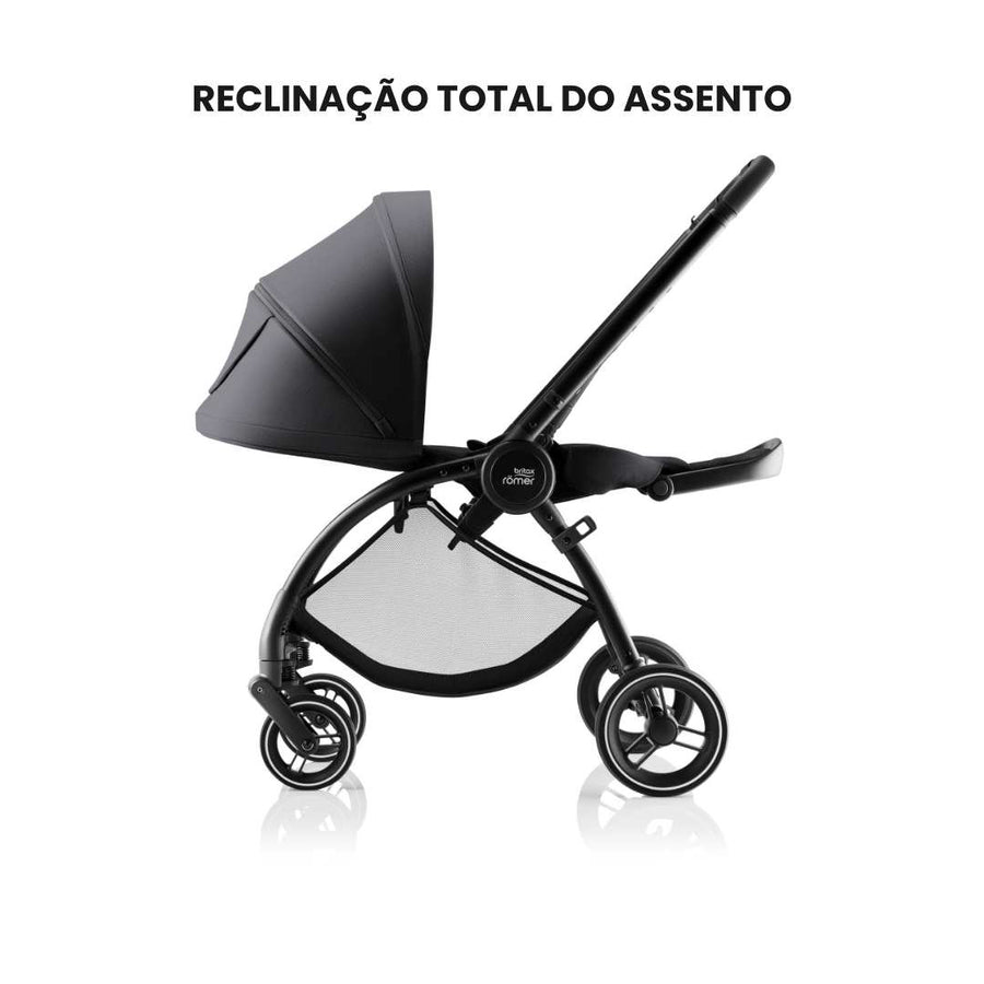 Trio Rio Carrinho de Bebé + Ovinho Baby-Safe Pro + Base Isofix Vario 5Z da Britax Römer - Style Teak