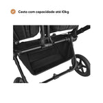 Carrinho de Bebé para Gémeos Bugaboo Donkey 5 Twin - Black/Forest Green
