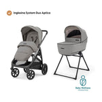 Carrinho de Bebé Inglesina System Duo Aptica - Platinum Grey