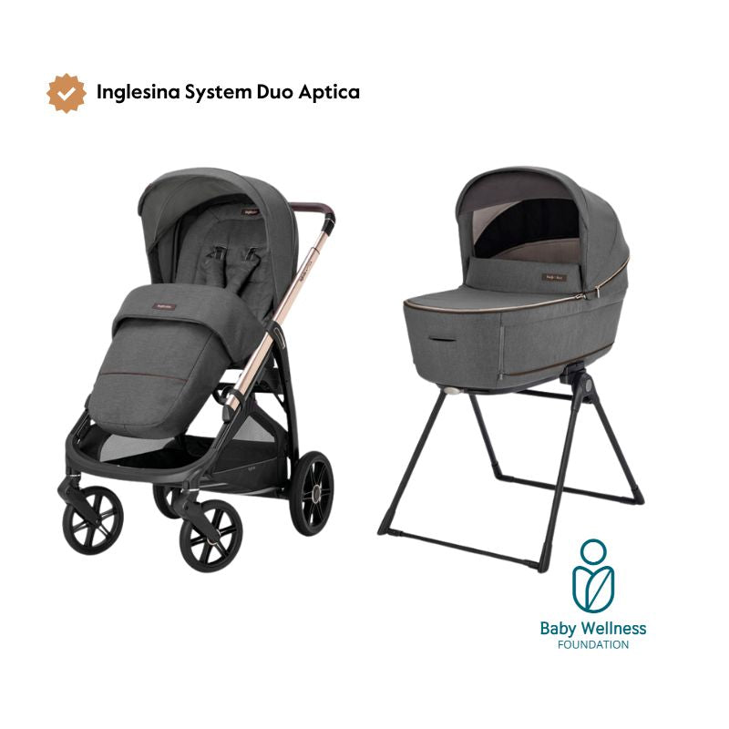 Carrinho de Bebé Inglesina System Duo Aptica - Velvet Grey