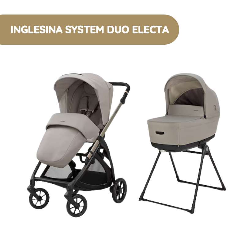Carrinho de Bebé Inglesina System Duo Electa - Battery Beige
