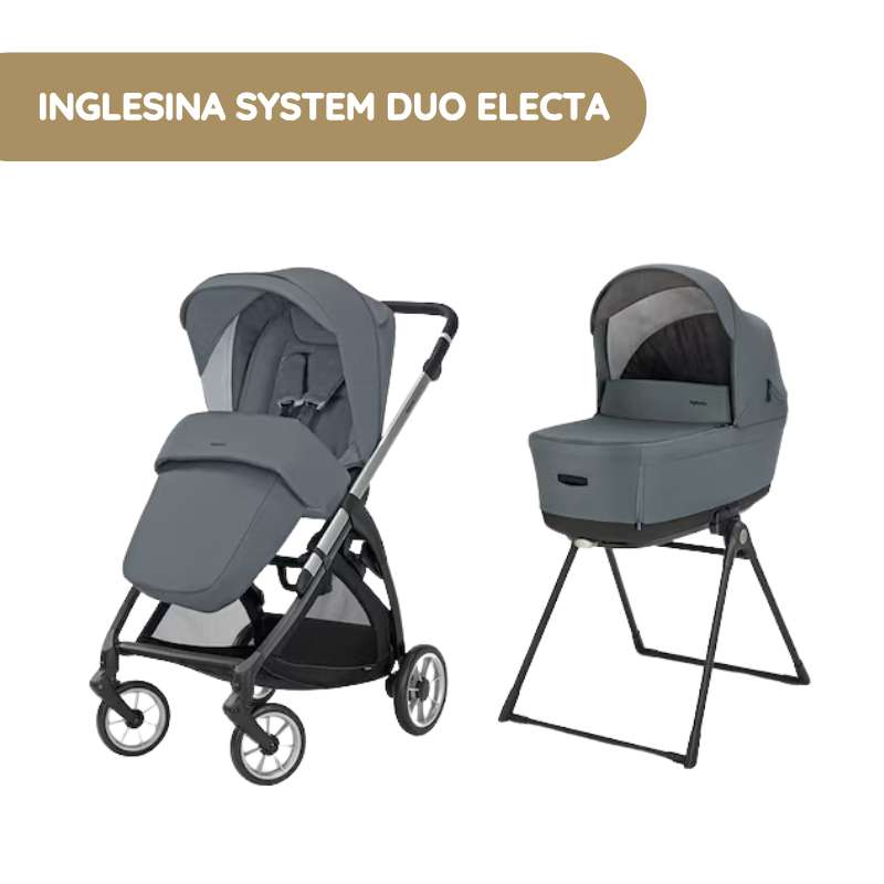 Carrinho de Bebé Inglesina System Duo Electa - Union Grey