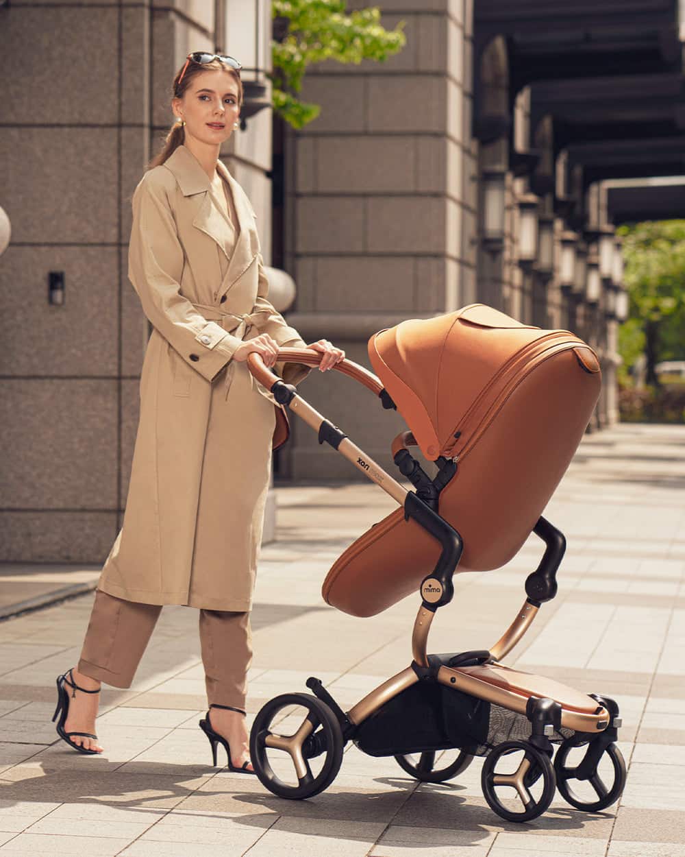 Mima Carrinho de Passeio Xari Max - Champagne/Camel/Sandy Beige