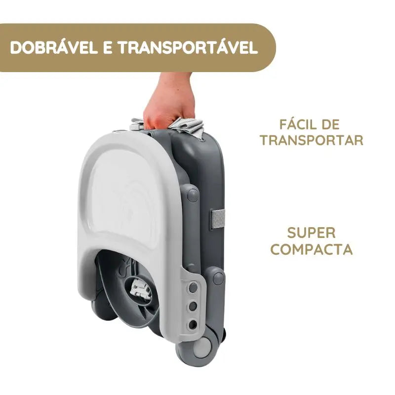 Chicco Assento de Papa Portátil Pocket Snack - Dark Grey