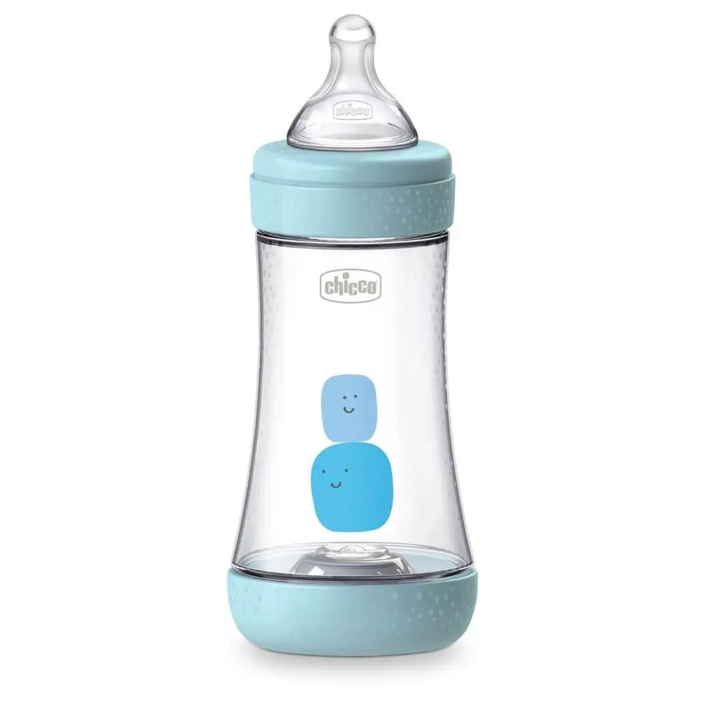 Chicco Biberão Perfect5 PP 240 Medium Silicone 2m+ - Boy