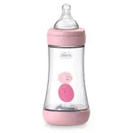Chicco Biberão Perfect5 PP 240 Medium Silicone 2m+ - Girl