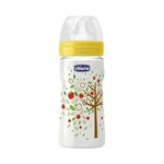 Chicco Biberão Well-Being 330ml Silicone 4m+ - Verde