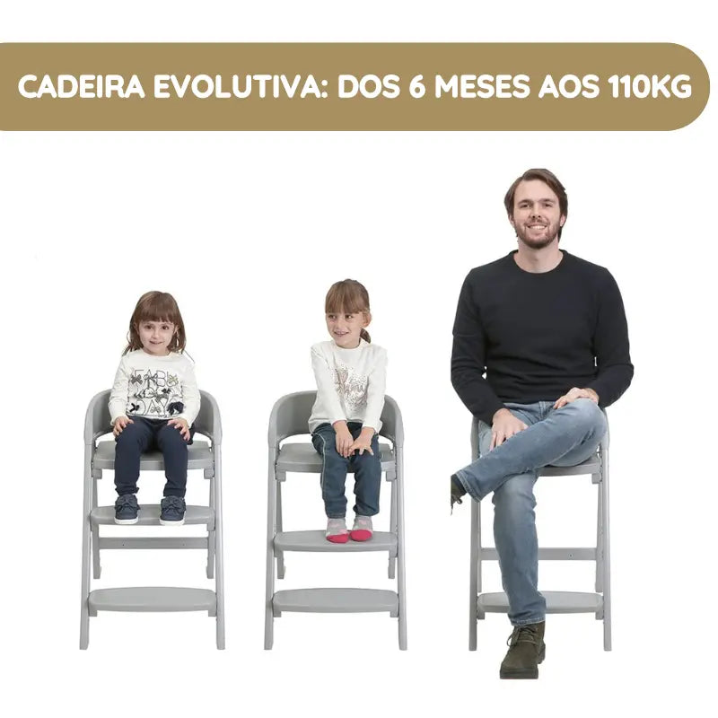 Chicco Cadeira da Papa Crescendo Up - Steel Cloud Re_Lux