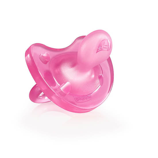 Chicco Chupeta Physio Soft silicone 0-6m - Rosa