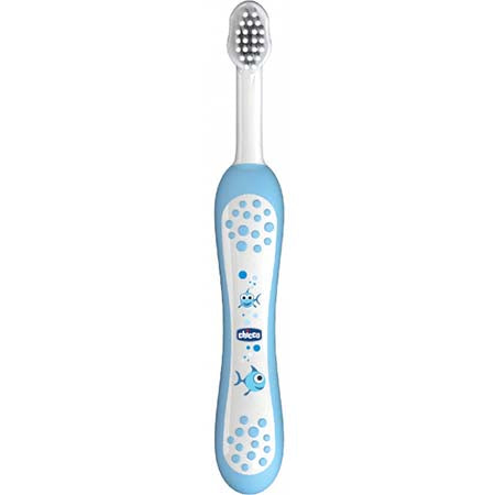 Chicco Escova Primeiros Dentes de Leite 6-36m+ - Azul