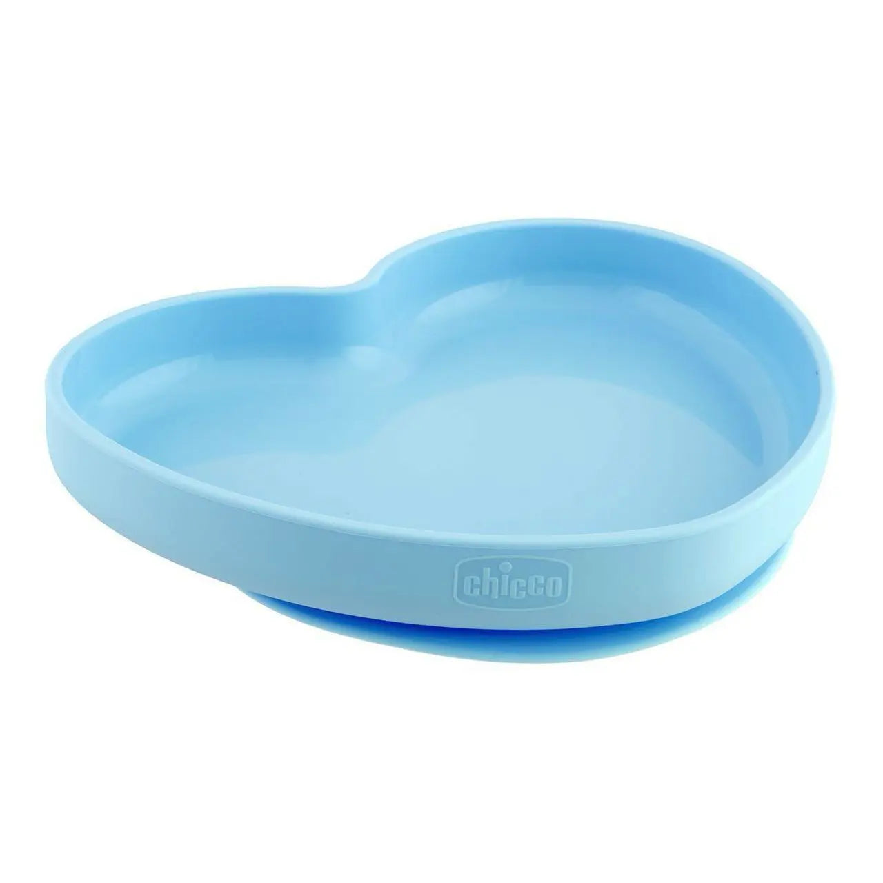 Chicco - Prato Silicone Coração Azul